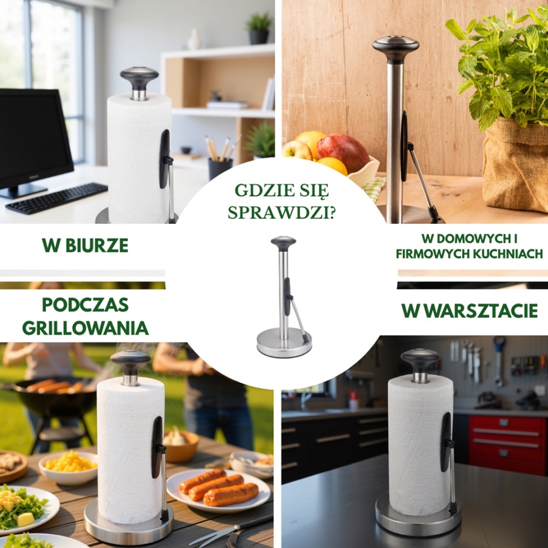 STOJAK STALOWY NA RĘCZNIKI PAPIEROWE KINGHOFF KH-1955